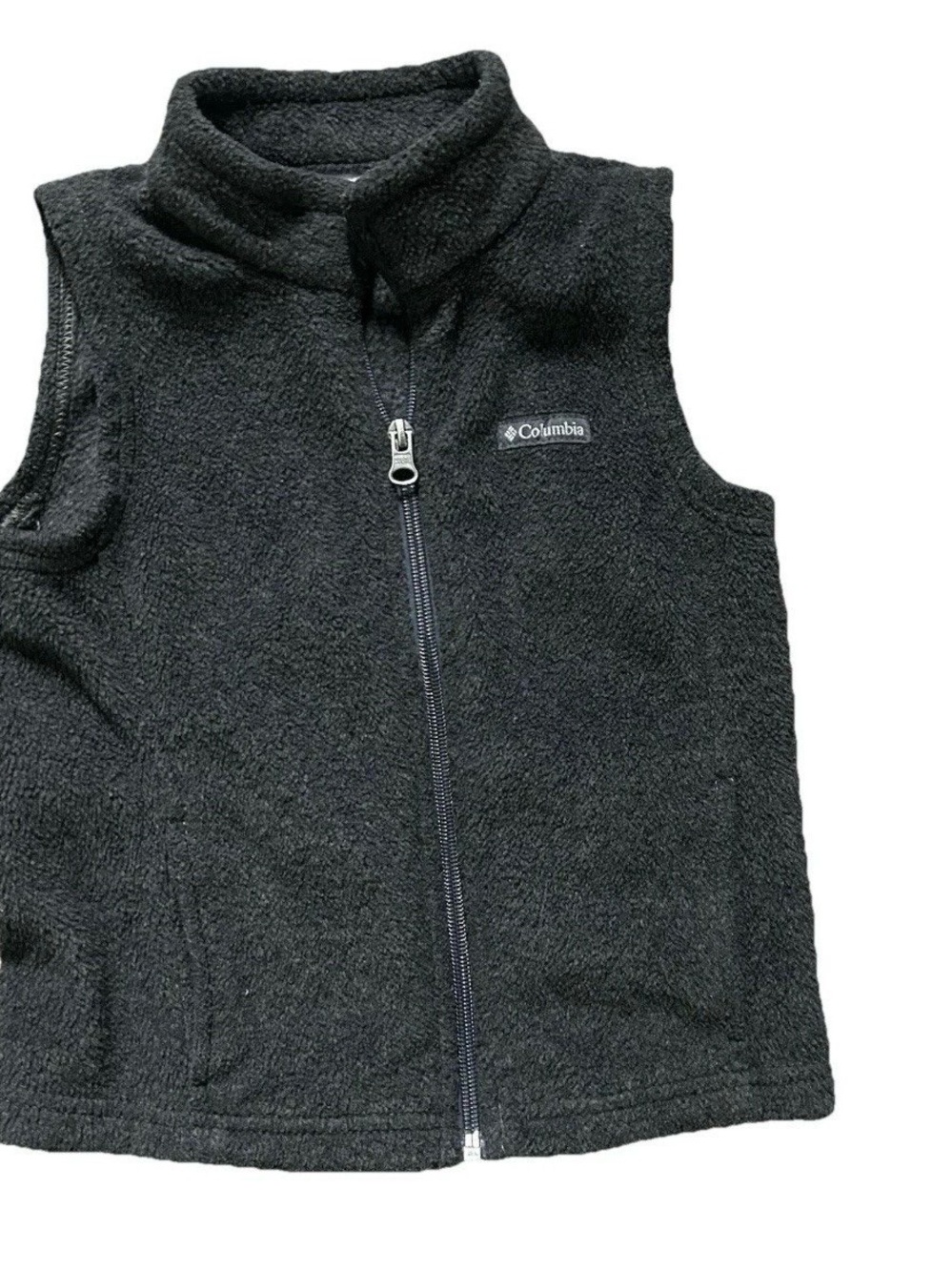 Toddler Columbia Charcoal Grey Fleece Vest Size 4T Winter Snow